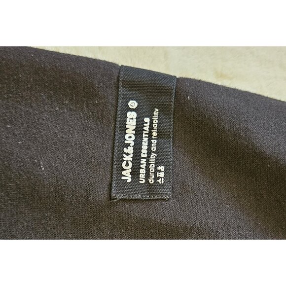 Jack & Jones Core Mens L Black Pullover Sweatshirt Hoodie - Picture 3 of 13